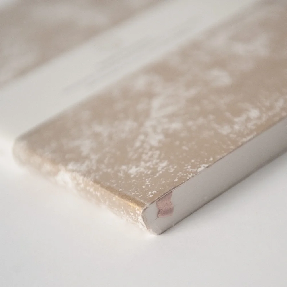 Print Fresh Softcover Lined Journal in Gold & White